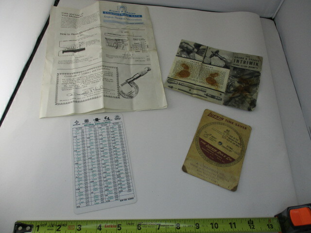 (4) Machinist Helps, Help, LUFKIN Gage, Brown & Sharpe Manuals Ephemera VGC