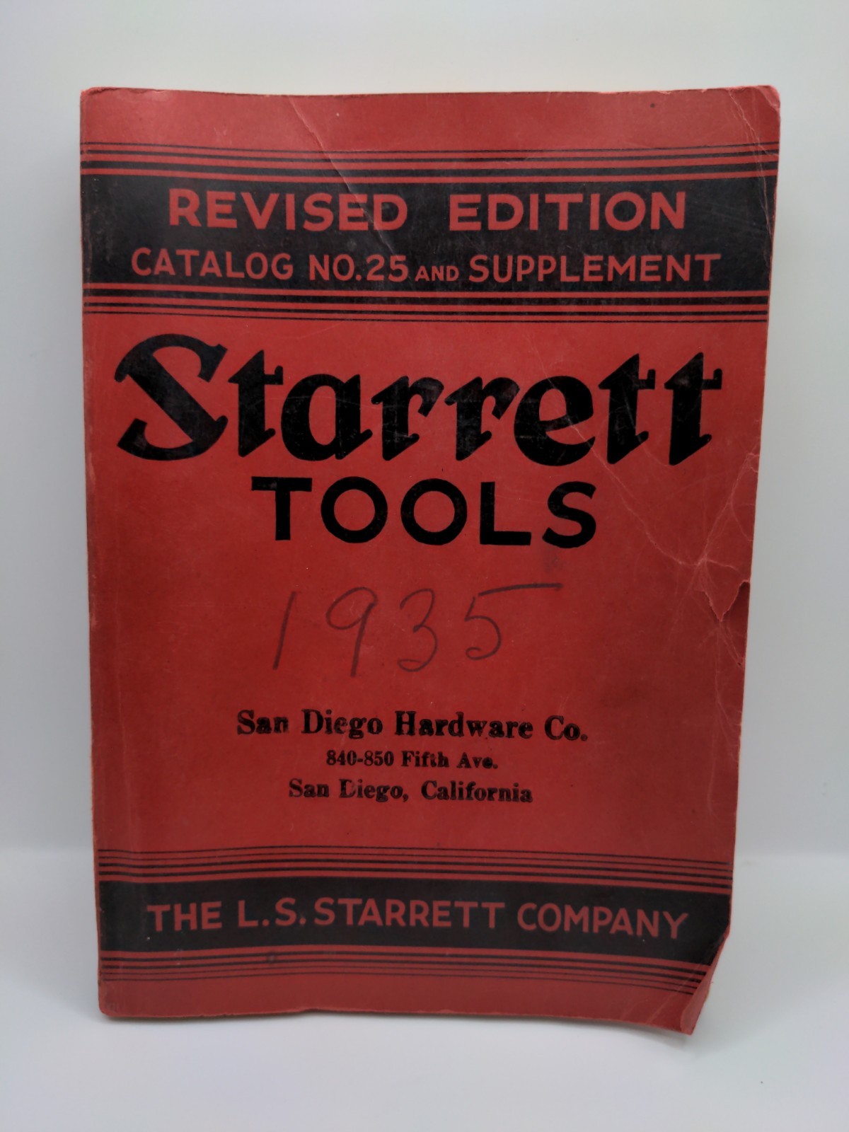 1935 Starrett Tools, Catalog No. 25, Revised Edition with New Tools Supplement