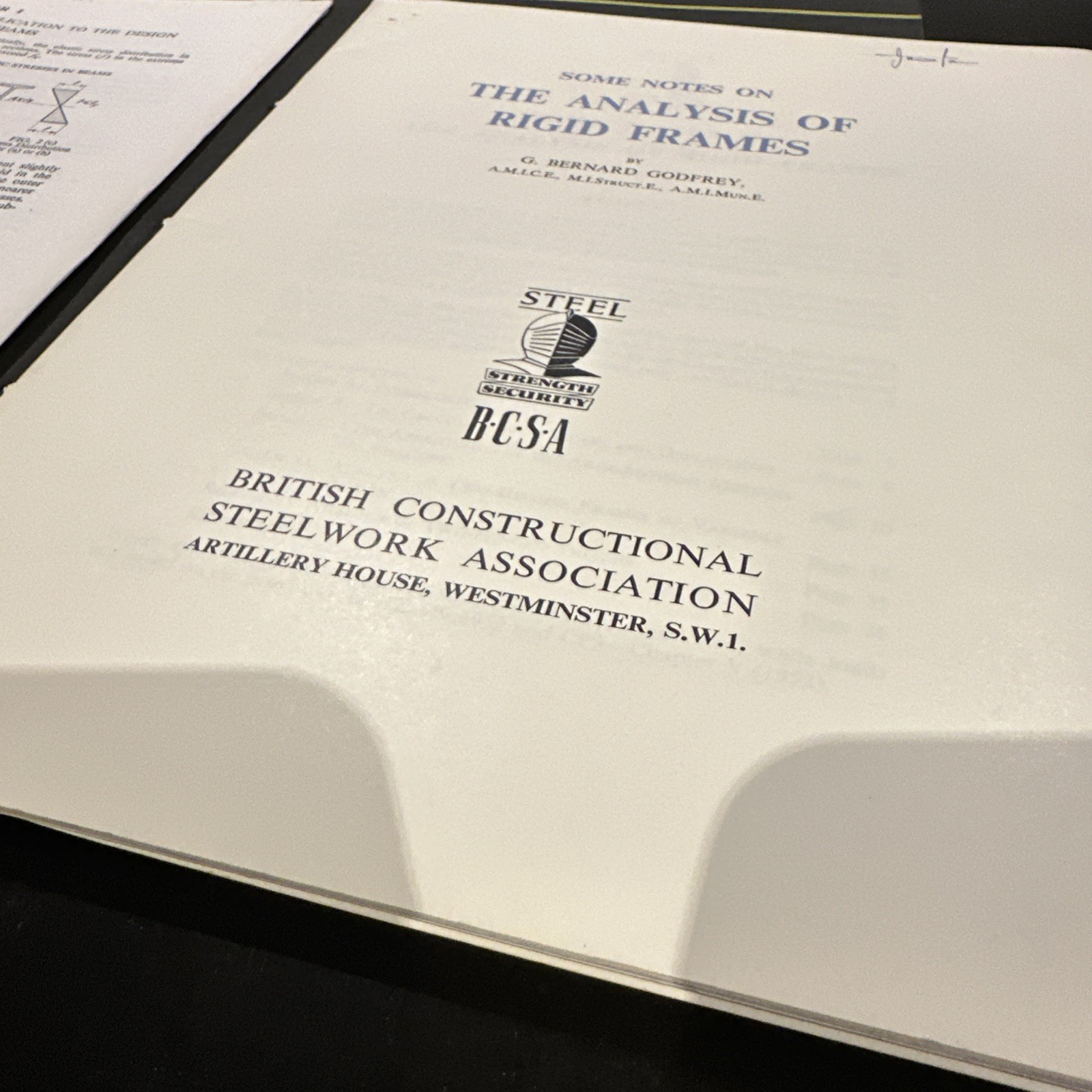BCSA Steel Technical Guides 1960s English Origin Frames