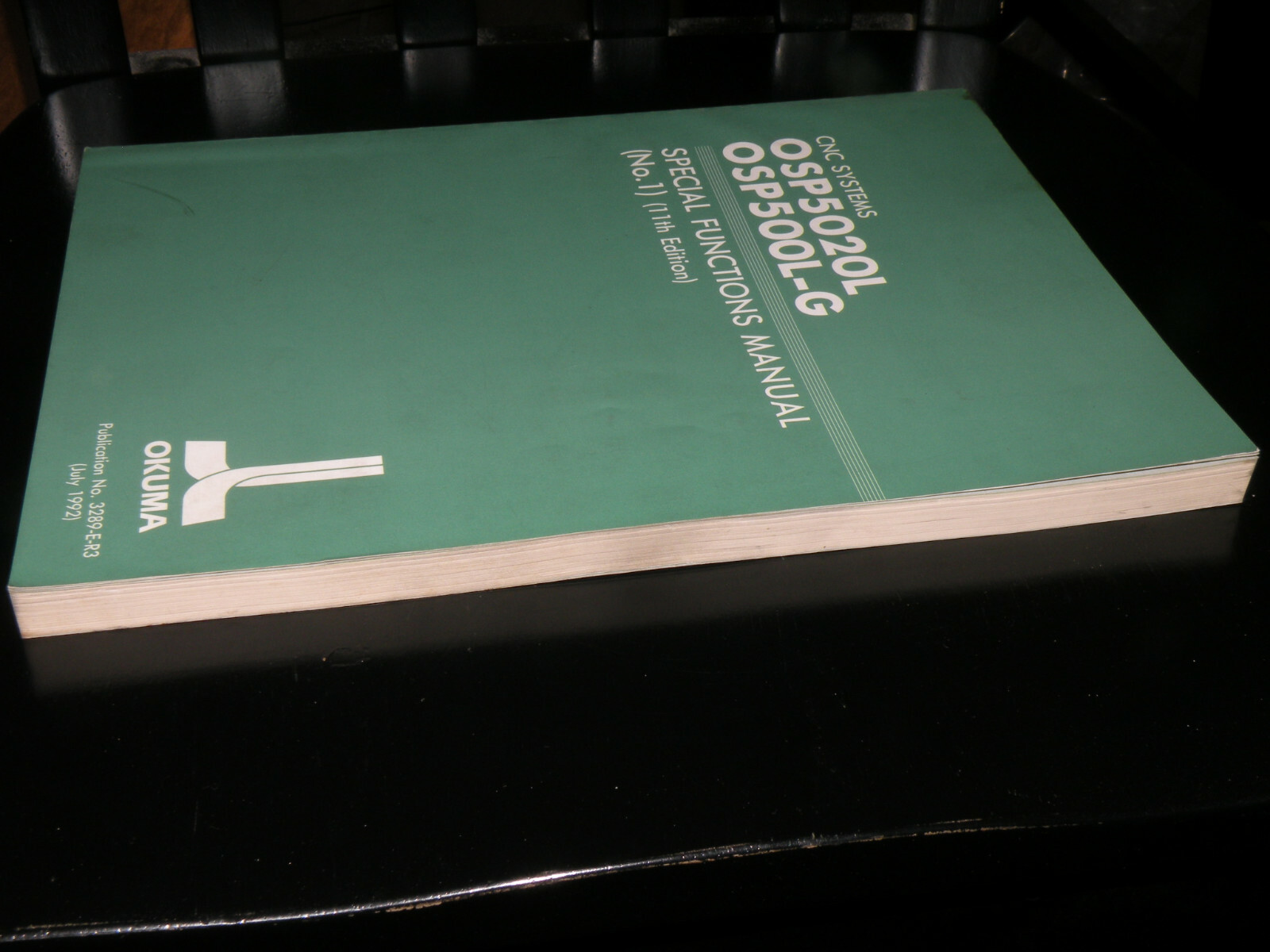 Okuma 3289-E-R3 Special Functions No. 1 July 1992 11th Edition OSP 5020L/ 500L-G
