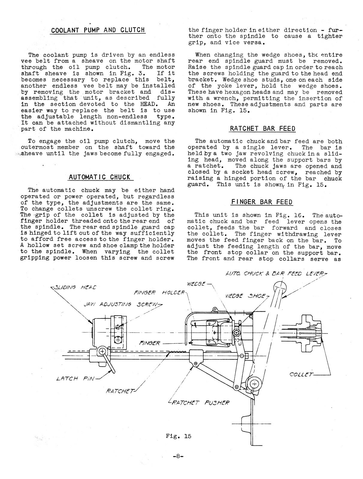 Bardons & Oliver No. 2 Geared Lathe Operation & Maintenance Manual #1799
