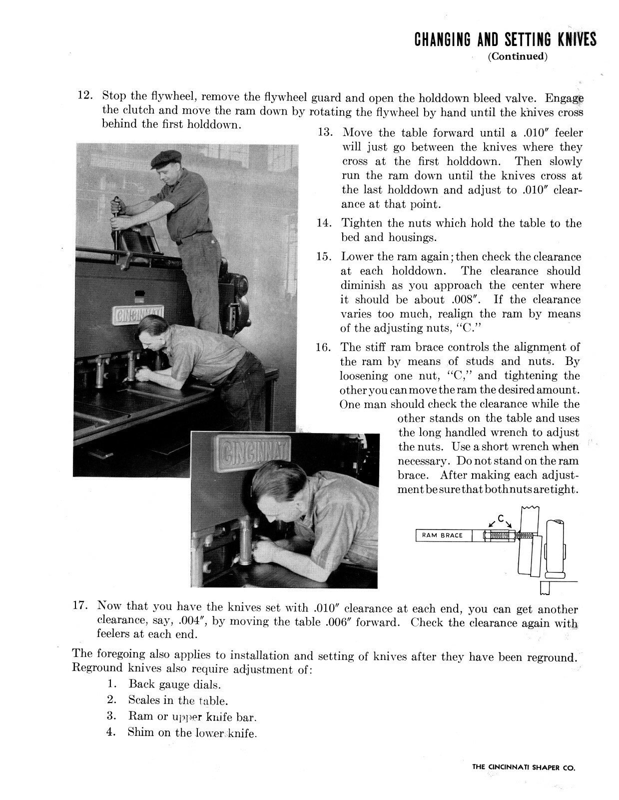 Cincinnatti Series 10 Metal Shear Operator & Parts List Manual #1529