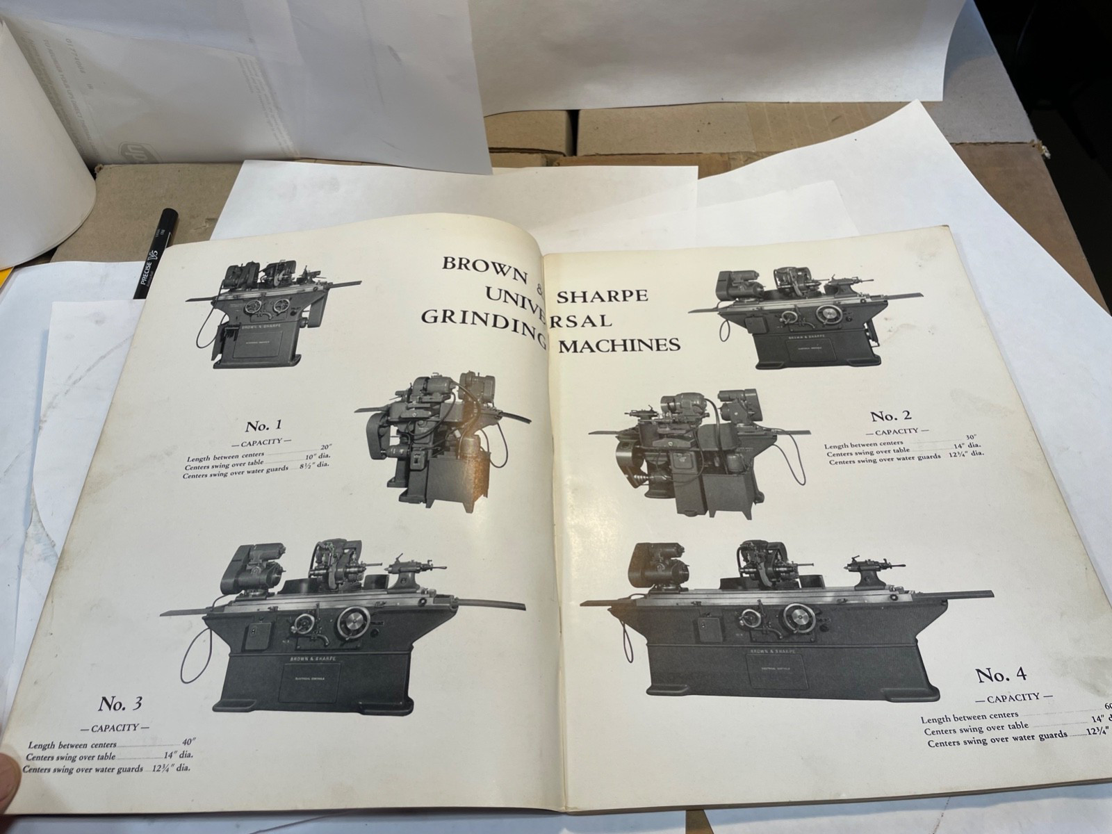 Brown & Sharpe 1,2,3 & 4 Univ. Grinders Operation, Maintenance & Parts Manual