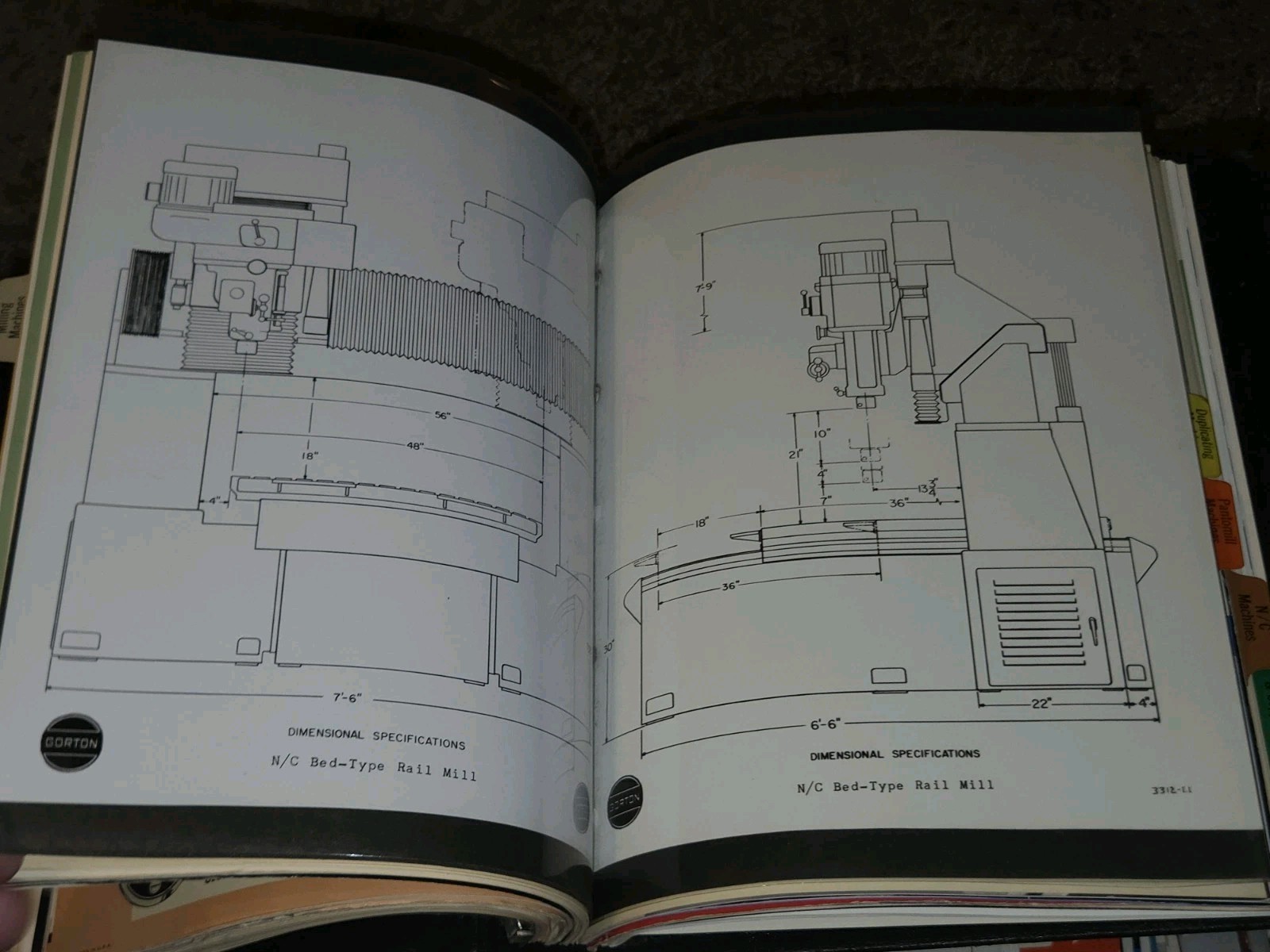 VTG Gorton Fine Machine Tools Sales Catalog Binder Book Brochure Lot MACHINIST