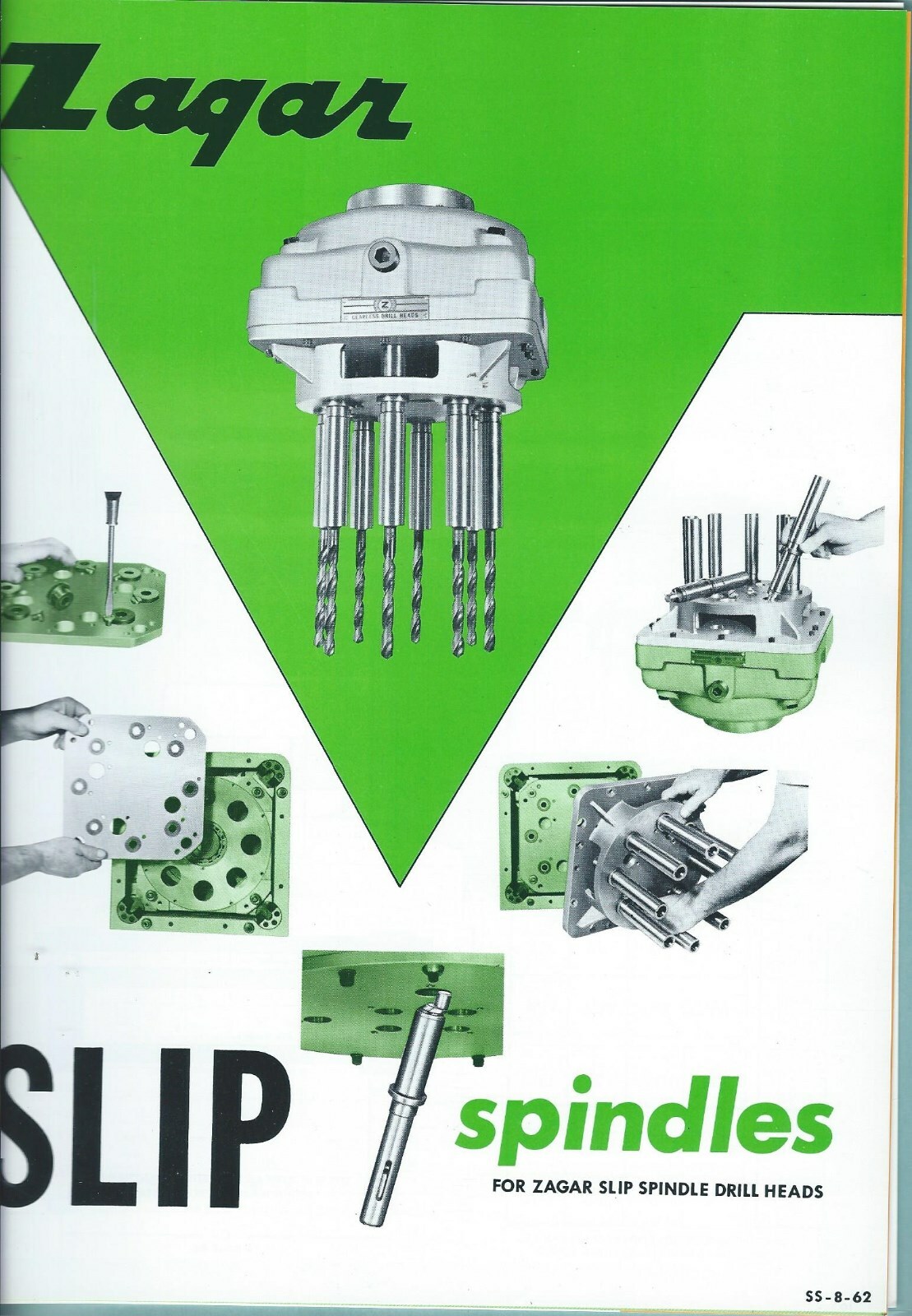 Tool Catalog – Zagar Tapping Drill Head Slip Spindle Jigs 1964 Brochure (TL219)
