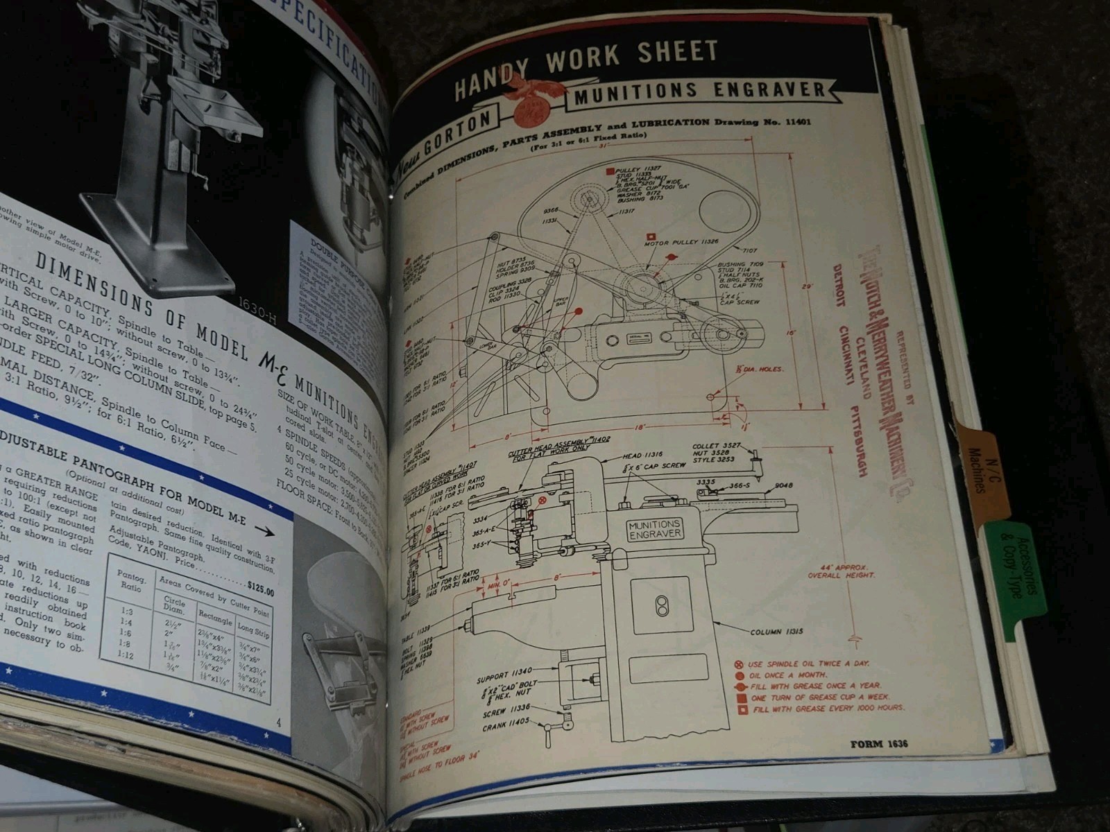 VTG Gorton Fine Machine Tools Sales Catalog Binder Book Brochure Lot MACHINIST