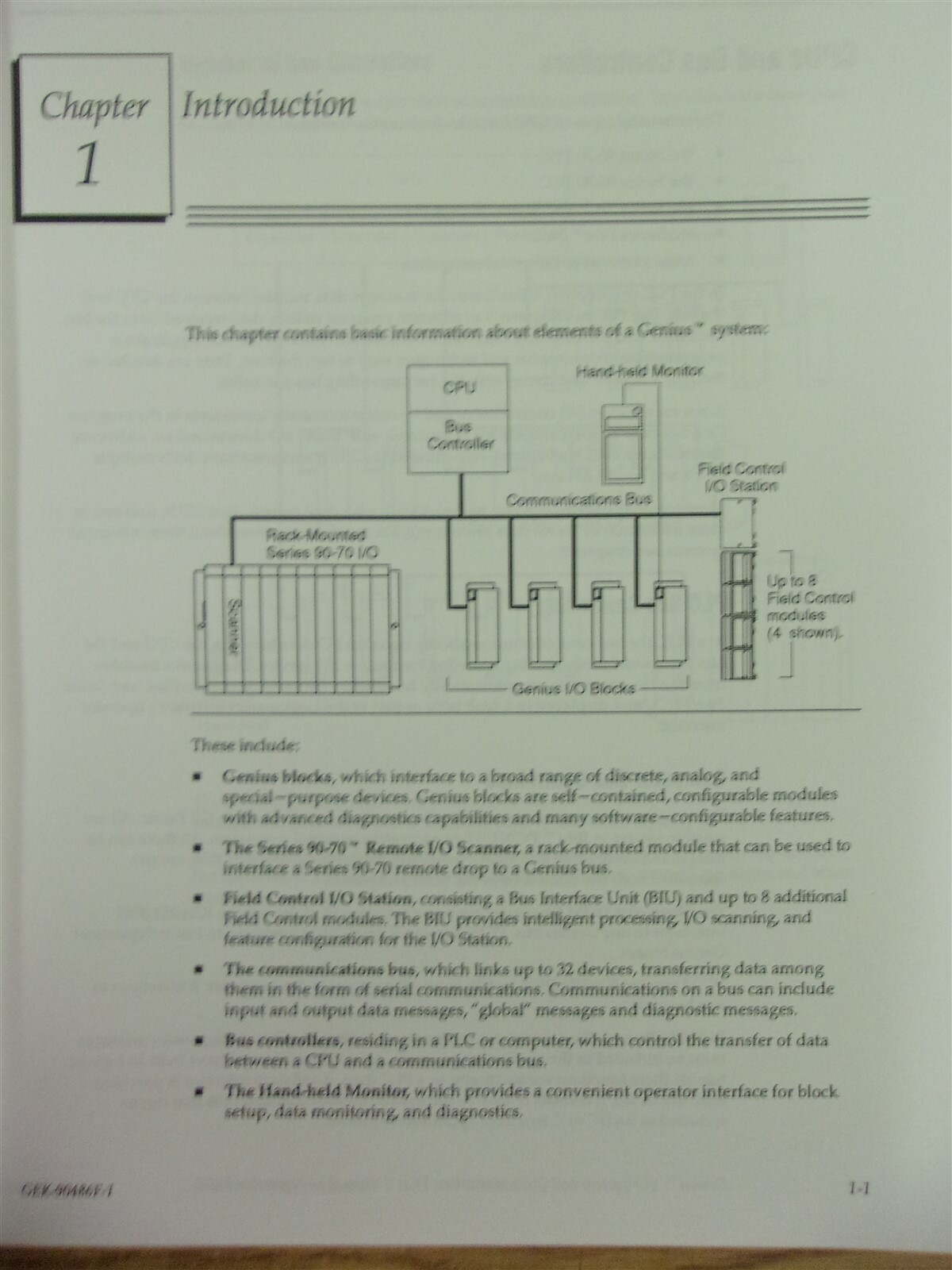 GE Fanuc Automation Genius I/O System Communications User’s Manual 1994