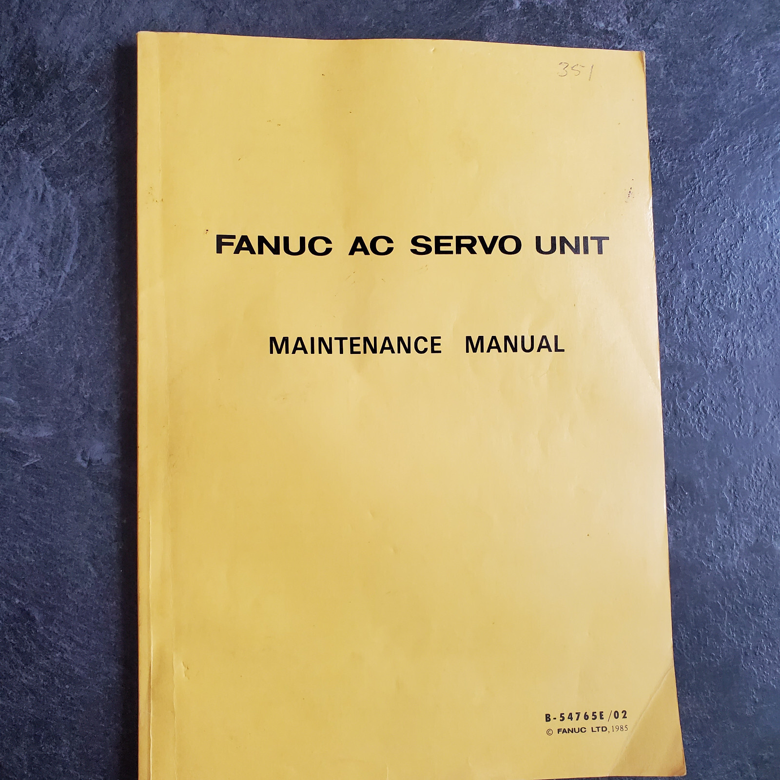 GE Fanuc AC Servo Unit Maintenance Manual CNC Product B-54765 E/02