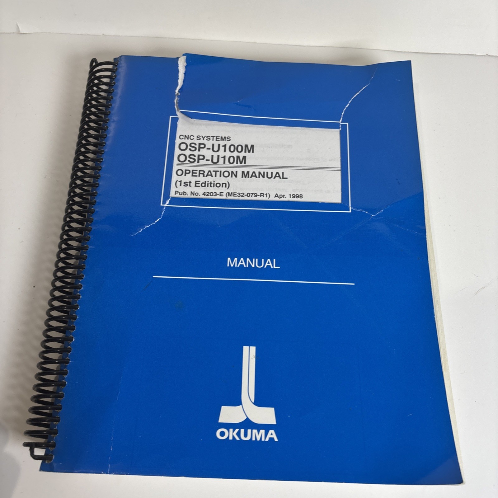 Okuma OSP U100M U10M CNC Operation Manual 4203-E 1998 Lathe Control