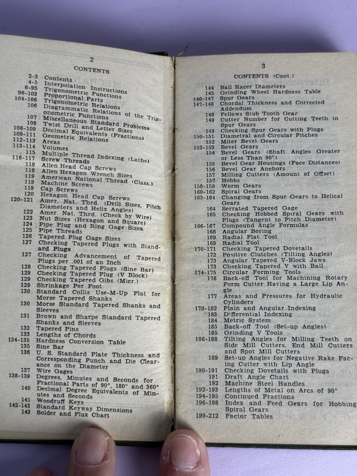 Vintage Mechanics Vest Pocket Reference Book, Wolfe & Phelps, Copyright 1945