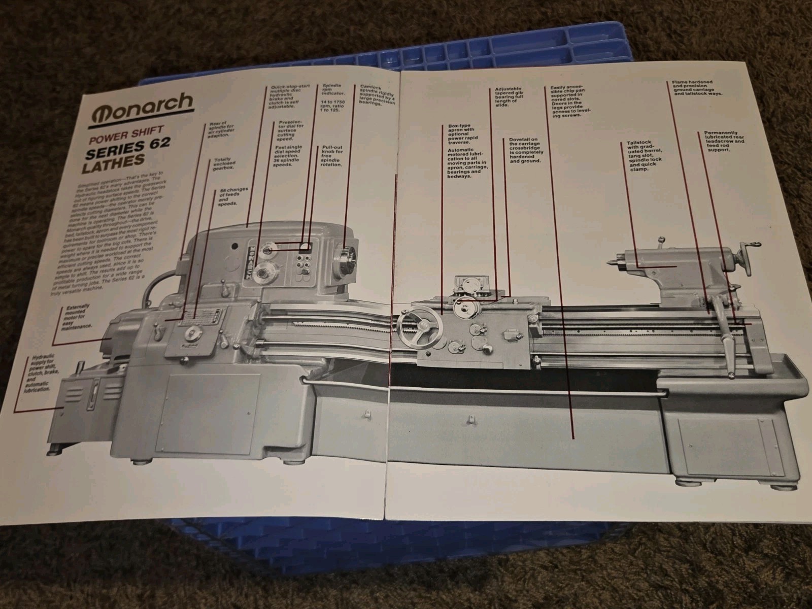 MONARCH MACHINE TOOL MACHINIST COMPLETE LINE METAL WORKING LATHES Catalog BOOK