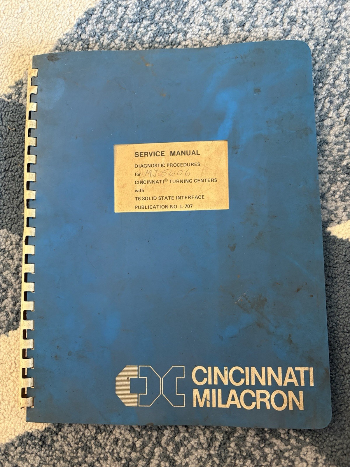 OEM Cincinnati Milacron T6 Solid State Interface Diagnostic Service Manual