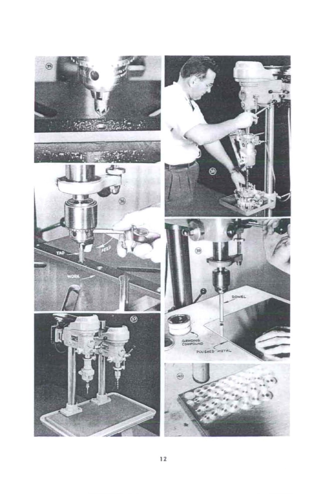 No. 5110 Lathe Manual Fits – How to Run A Drill Press – 1951 South Bend