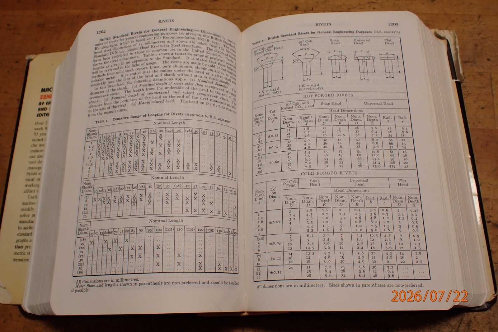 LOT 75: VINTAGE MACHINERY’S HANDBOOK MACHINIST BOOK