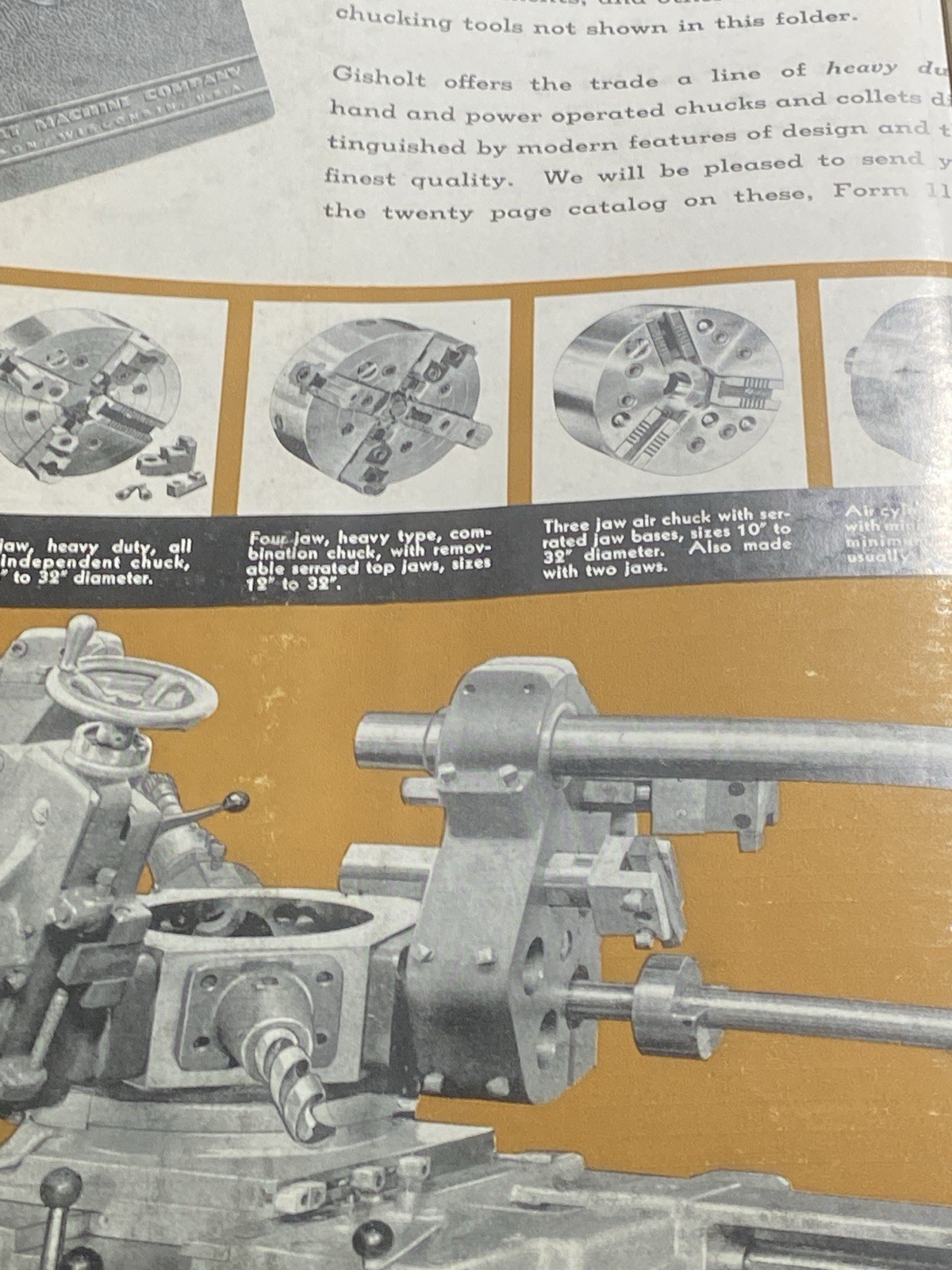 GISHOLT UNIVERSAL TURRET LATHE MANUAL
