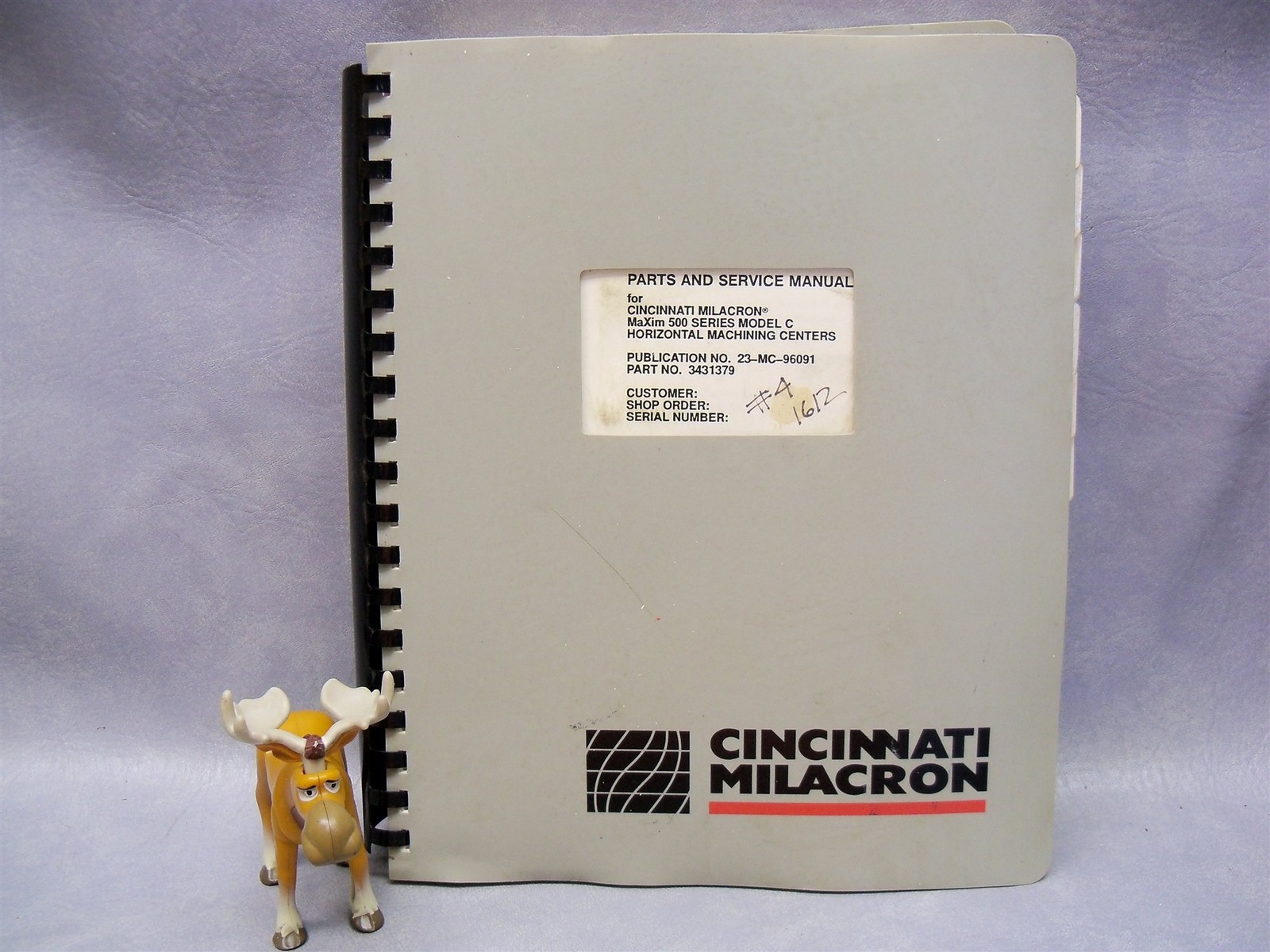 Cincinnati Maxim 500 Horizontal Machining 23-MC-96091 3431379 Parts Manual