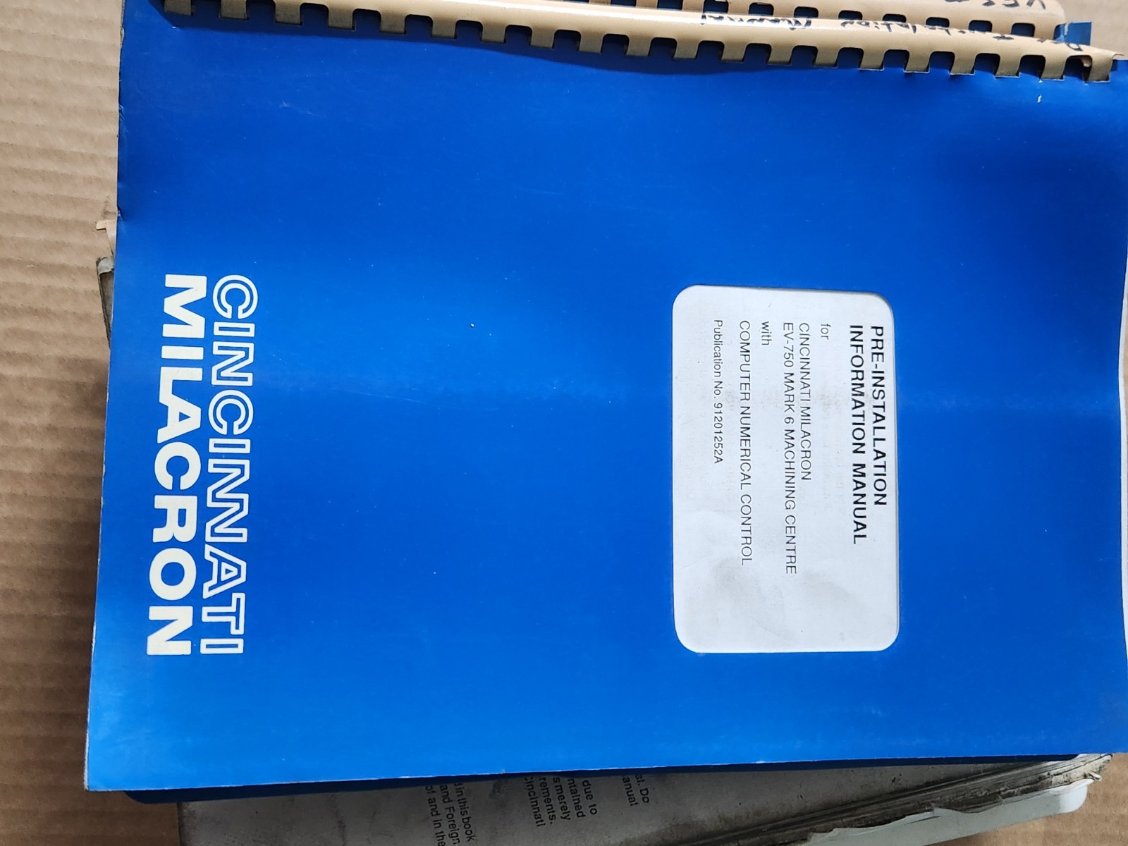 Original Cincinnati Milacron Electronic Tool Gage Service And Operating Manual