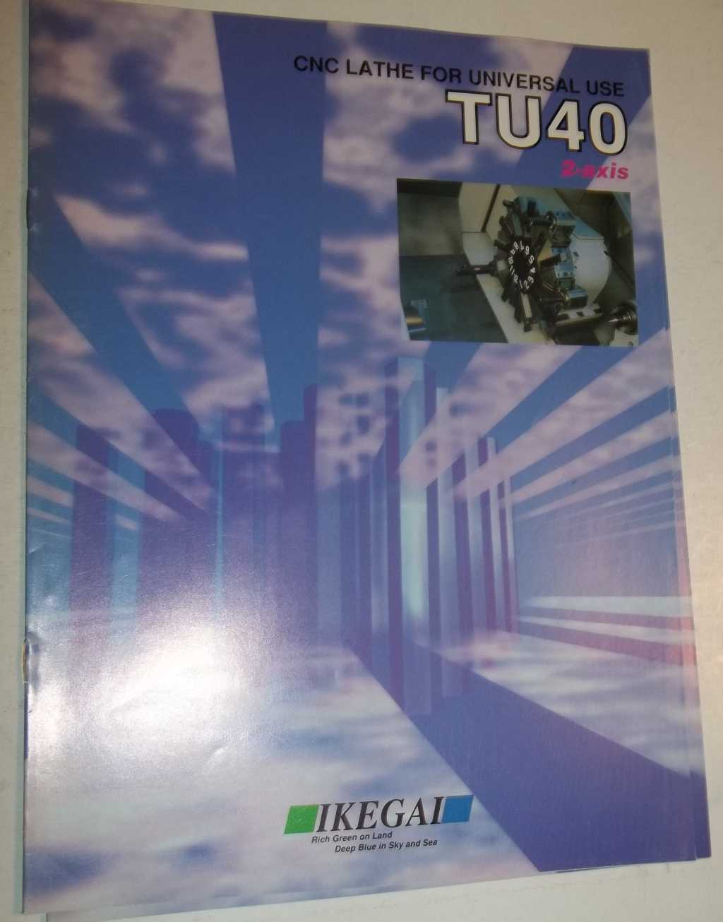 Ikegai CNC Lathe 2-AxisTU40 Specs Manual