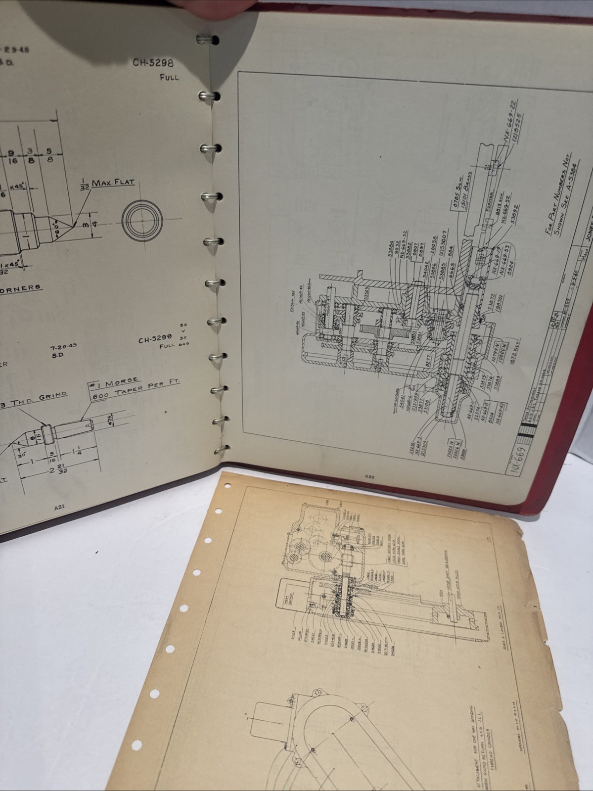 1941 Jones & Lamson J&L 6×15 in Automatic Thread Grinding Machine TG-6×15 Manual