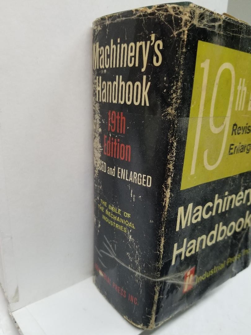 Vintage Machinery’s Handbook 19th Edition-Third Printing 1972