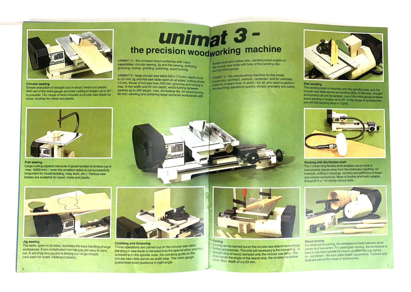 Emco Unimat 3, and Betriebsanleitung Instruction Book