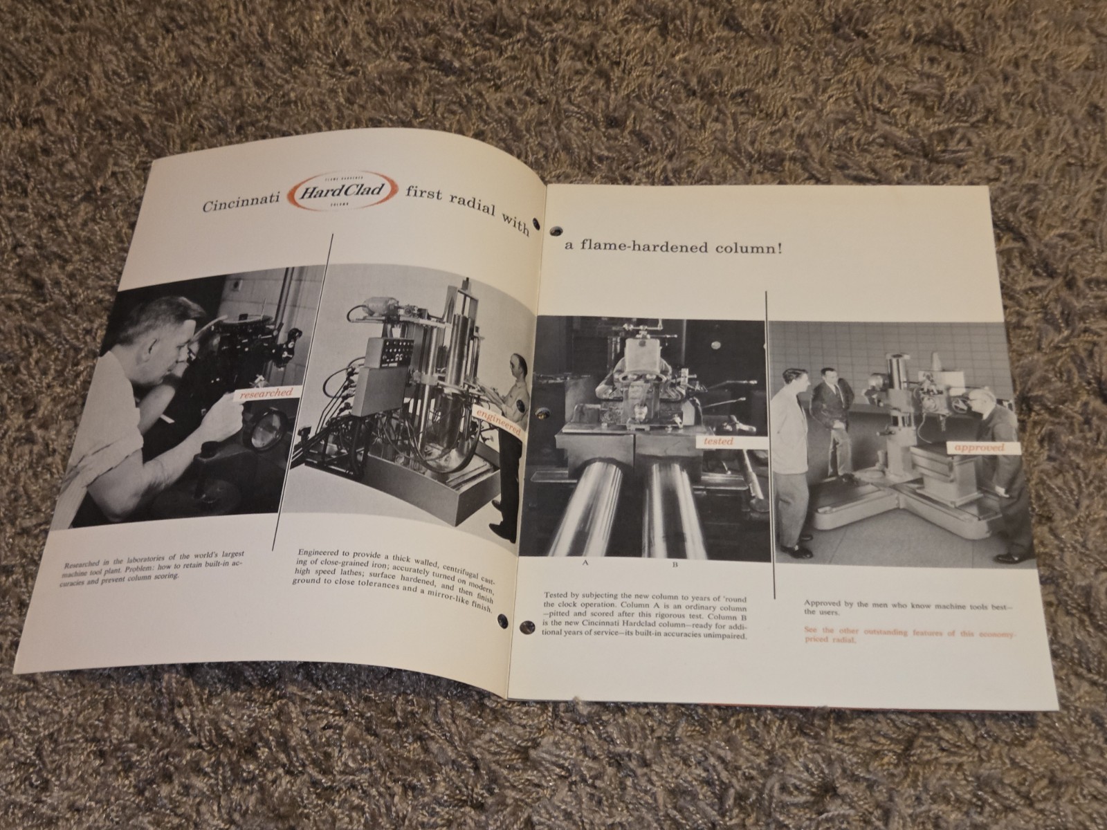 3″ & 7 1/2″ CINCINNATI LATHE AND TOOL COMPANY RADIAL DRILL CATALOG D-133-1 Book
