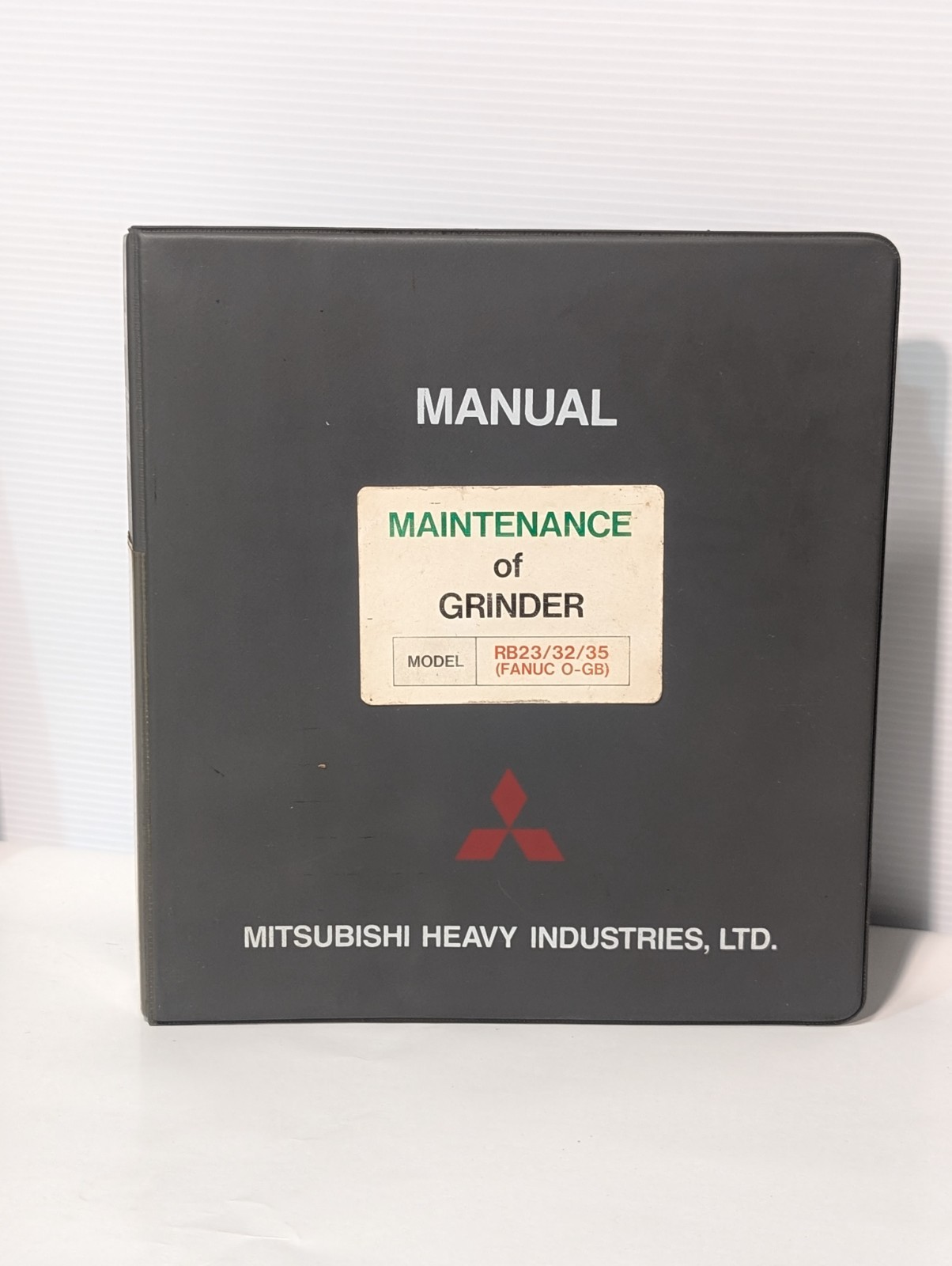Lot of 3: Mitsubishi/ Fanuc Maintenance Manuals for RB23/32/35, O-GB CNC Grinder