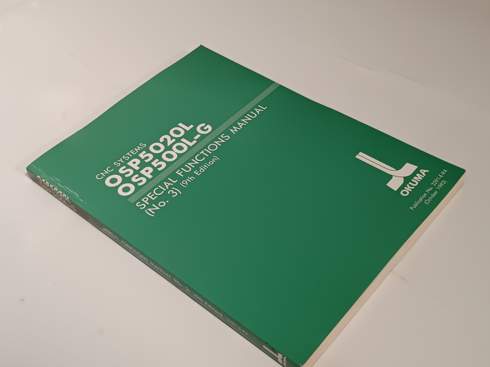 Okuma OSP5020L OSP500L-G Special Functions Manual No. 3, 9th Edition