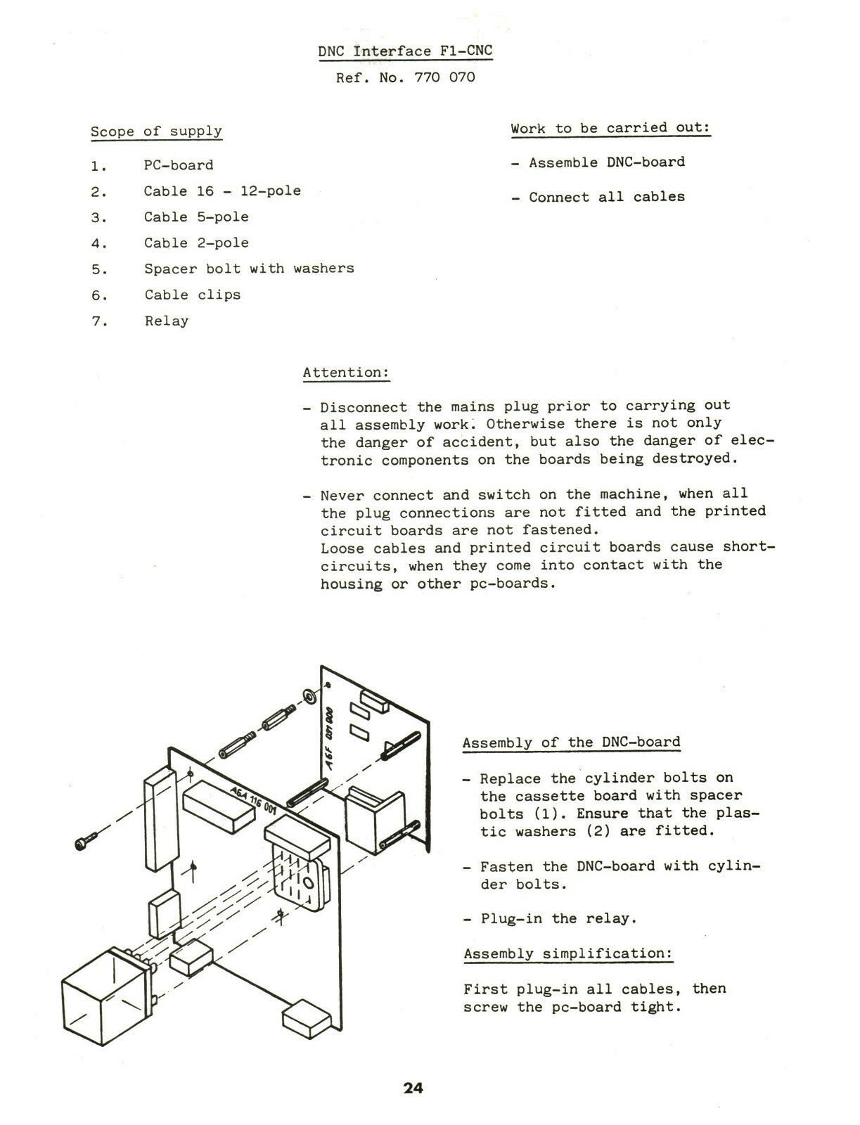 Emco F1 CNC Milling Machine Instruction Manual #1527