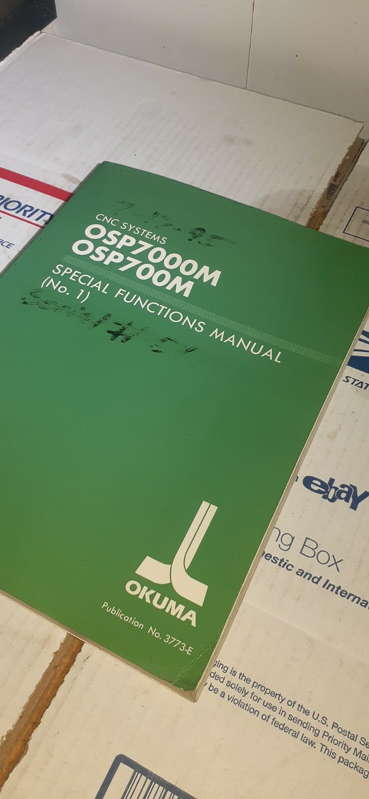 OKUMA OSP7000M OSP700M SPECIAL FUNCTIONS MANUAL (No. 1) 3773-E FastShipping