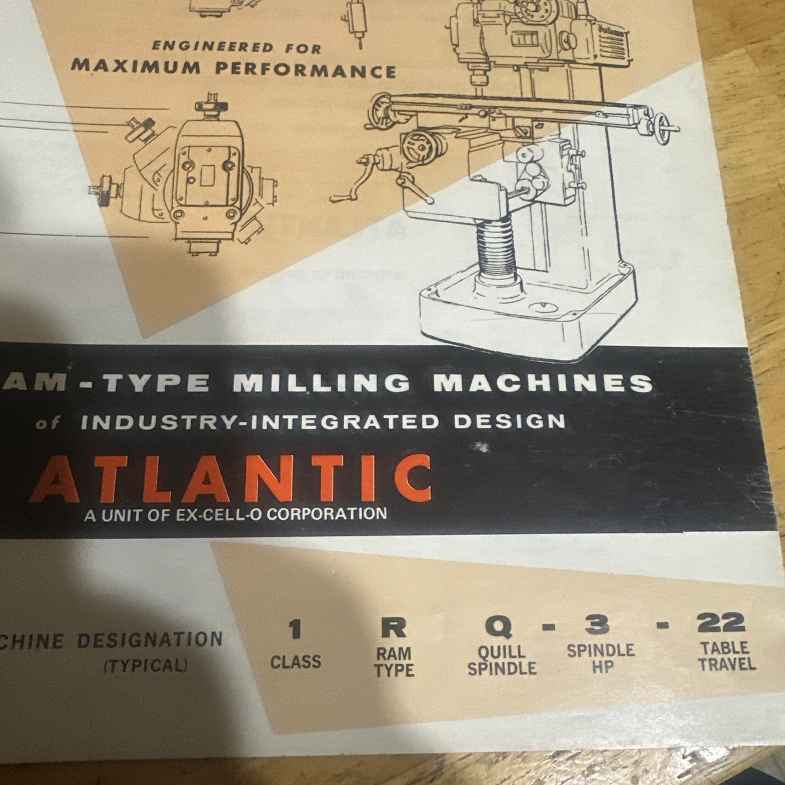 Atlantic Ram-type Milling Machines Instruction Manual