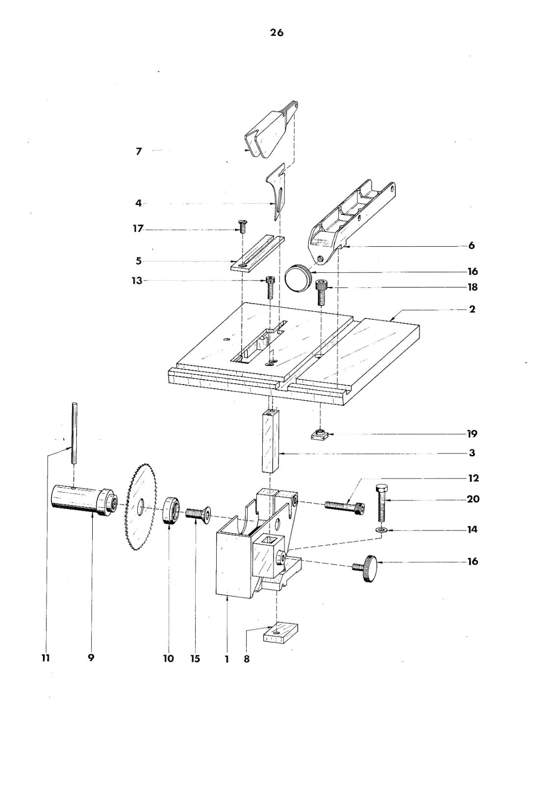 3 UNIMAT LATHE MILL Service PARTS Manual Fits EMCO 3 95W REF. 0302 154-B