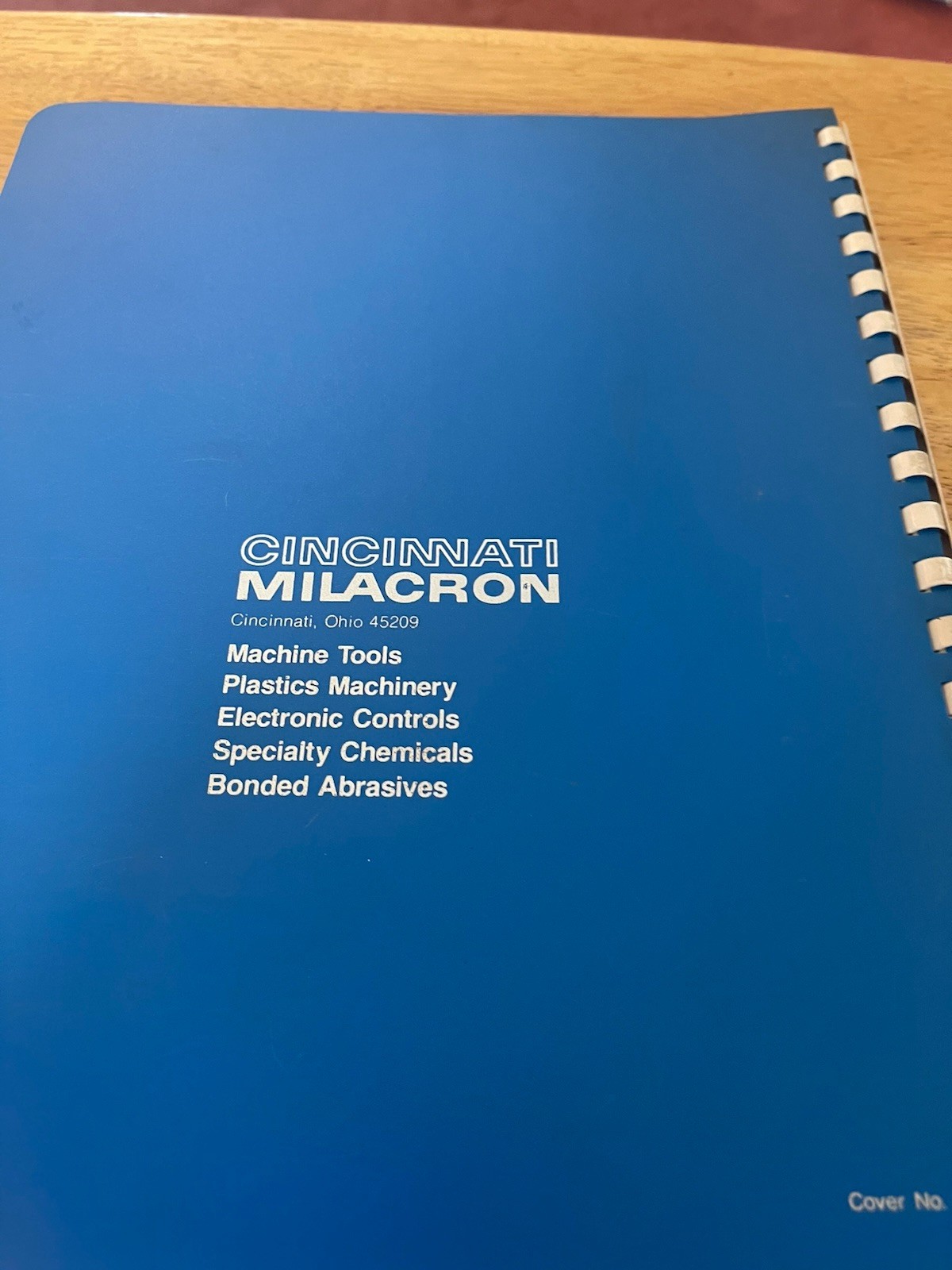 Operator’s Manual for Cincinnati Milacron Cimcool Ultrafiltration Systems