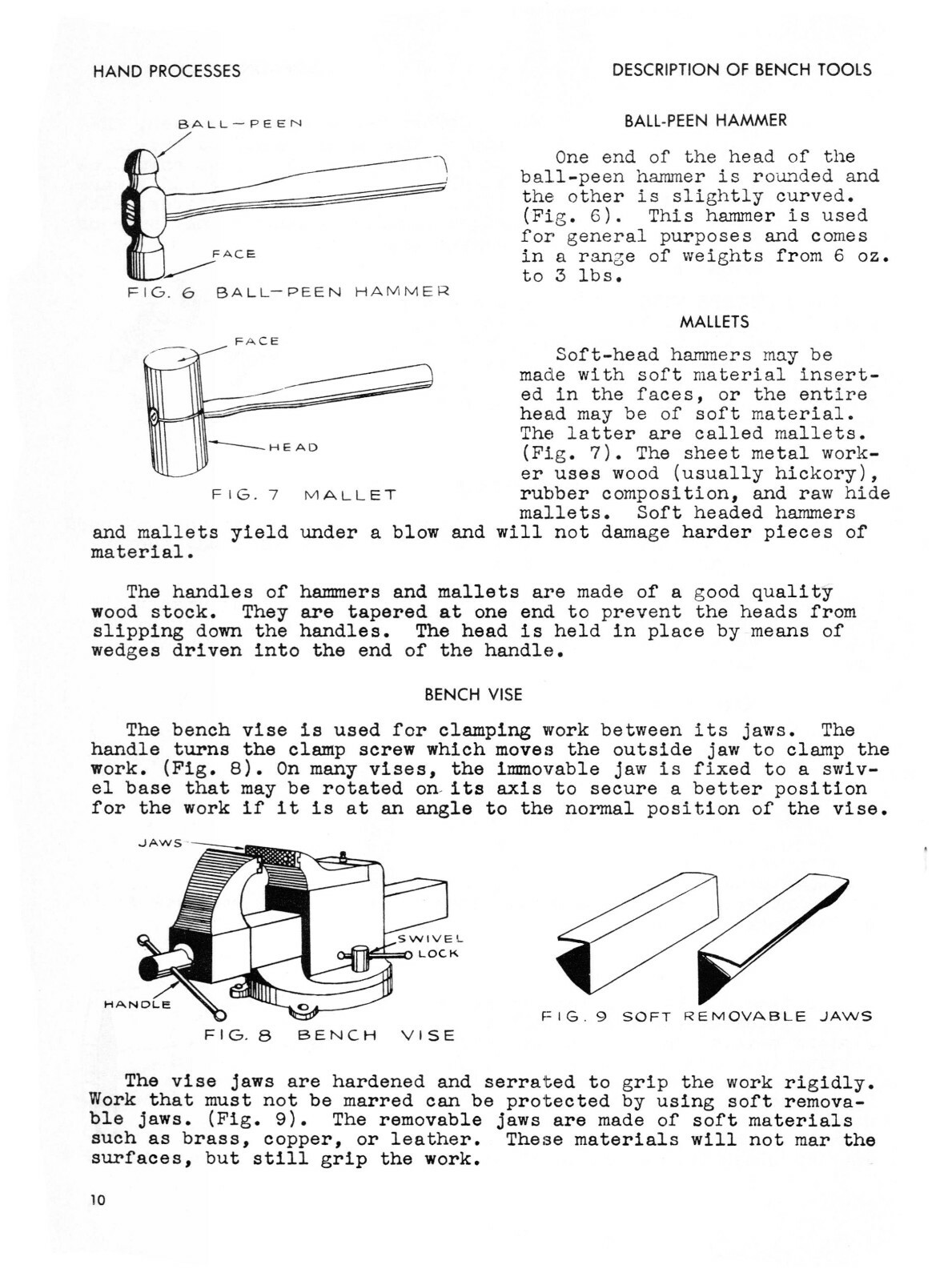 Sheet Metal Working Series Hand Processes Instruction Manual #1323