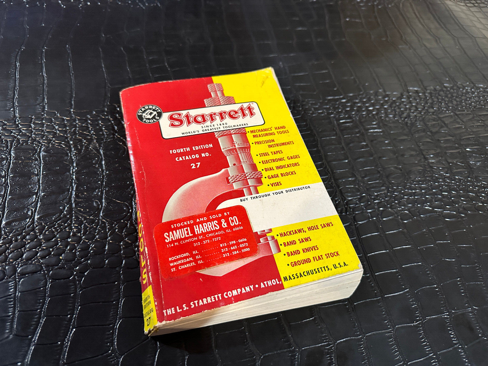 1965 LS STARRETT MACHINIST TOOL CATALOG No 27 4th EDITION