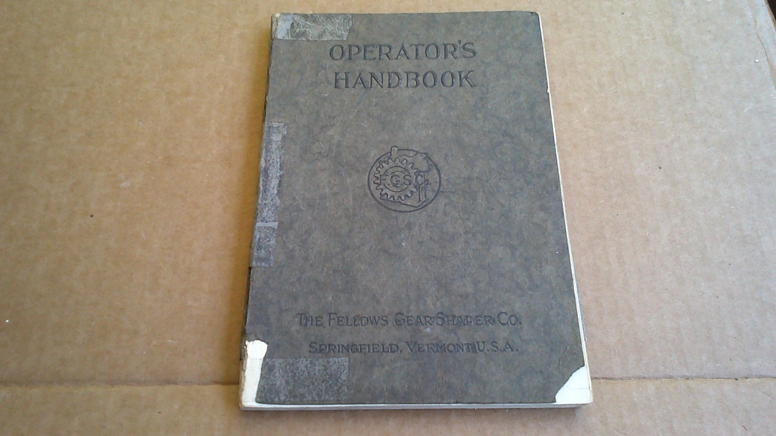 1920 Operators Handbook The Fellows Spur and Helical Gear Shapers Set-up Manual
