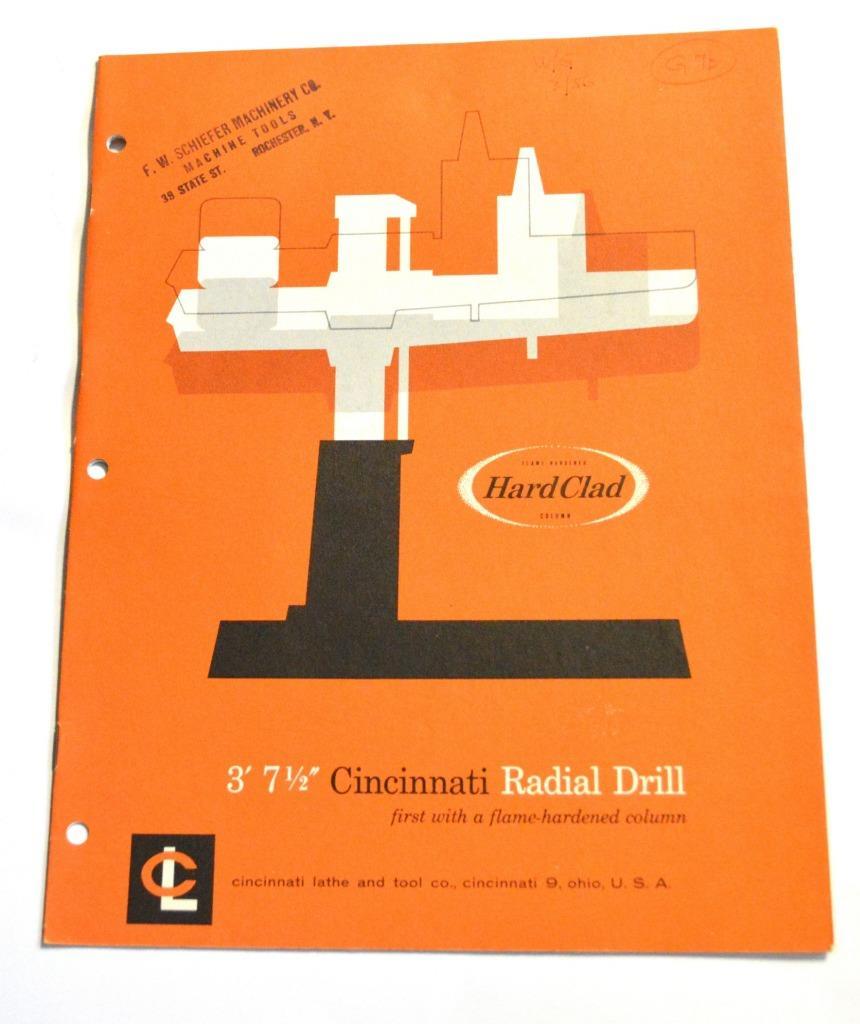 CINCINNATI D-133 RADIAL DRILL 3′ 7-1/2″ BROCHURE