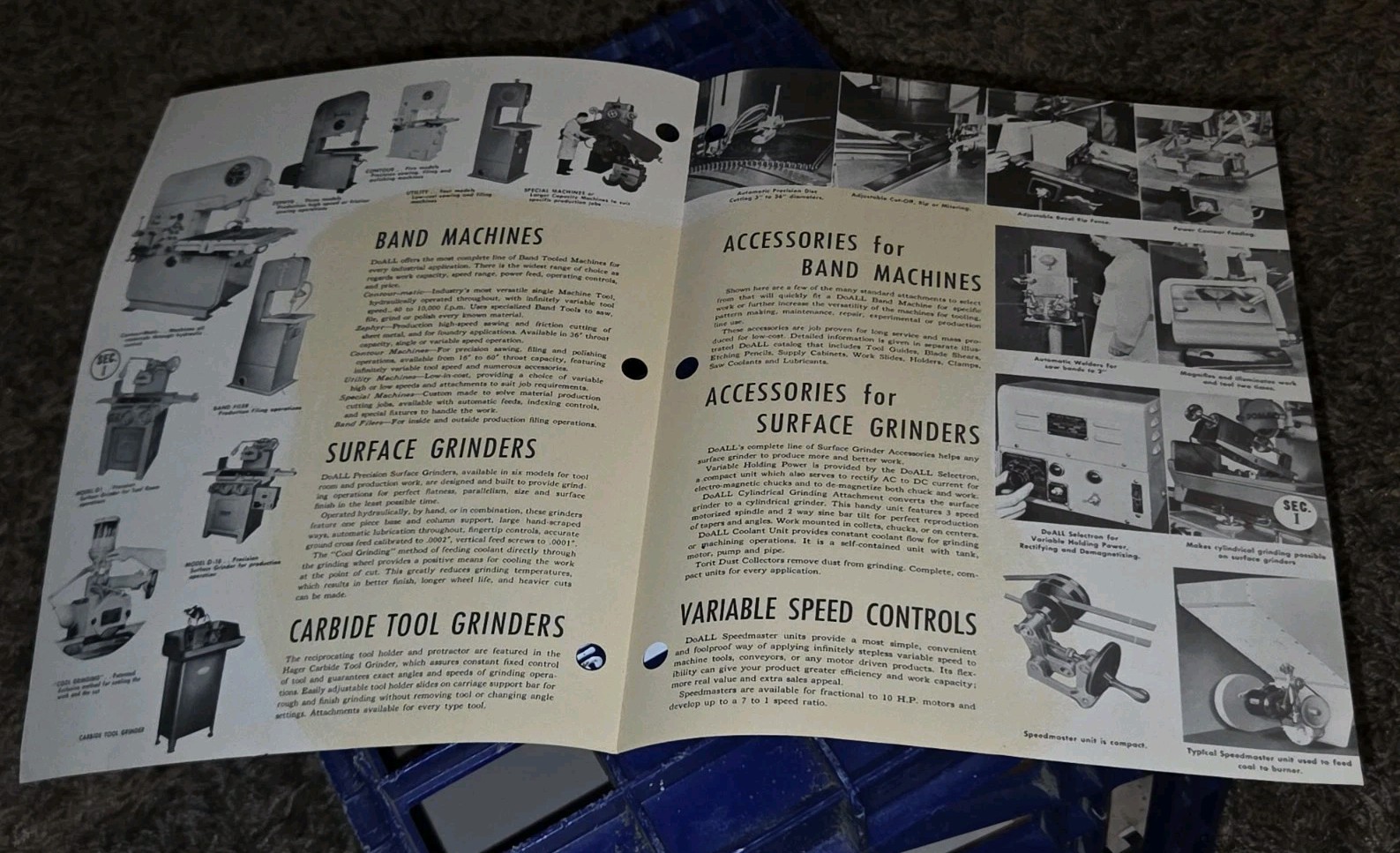DoAll Machine Tools And Accessories Promo Sales Catalog Lathes Grindrrs Band Saw