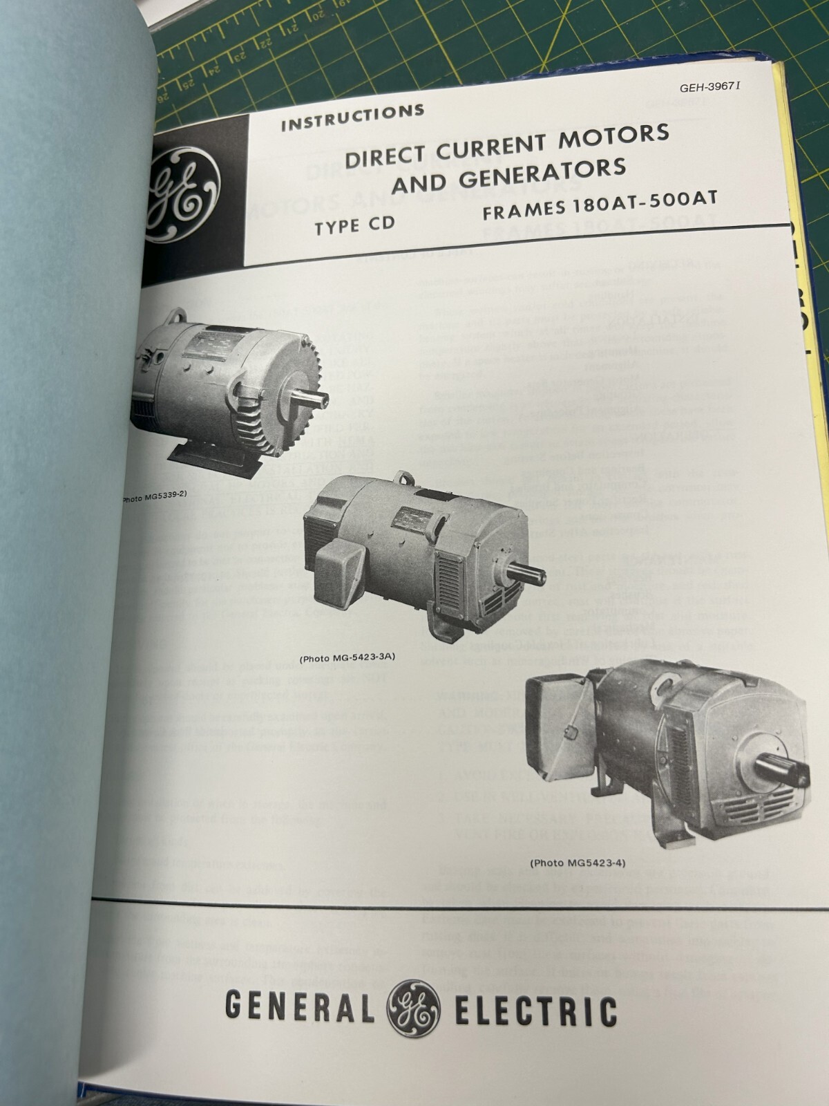 General Electric Speed Variator Instruction Manual GEK 21209 *FREE SHIPPING*