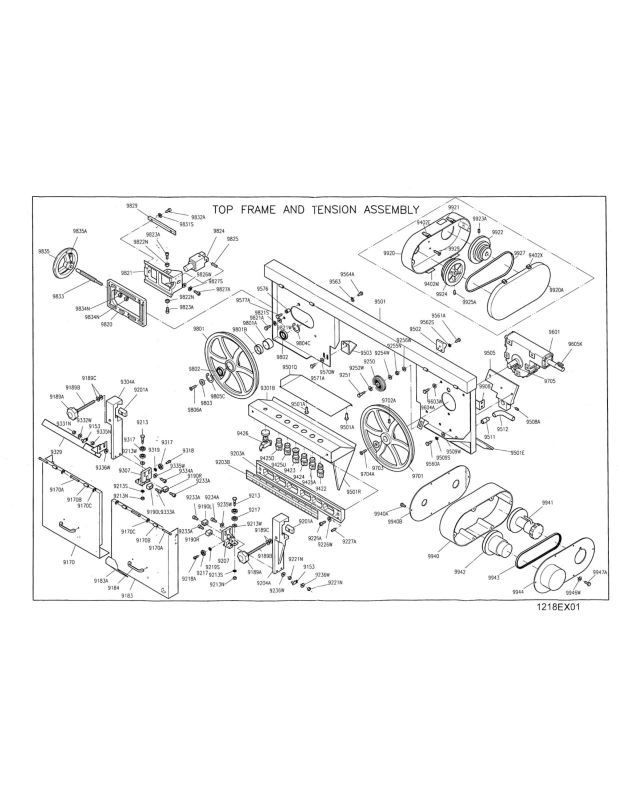Bandsaw Operations and Parts Manual Fits Kalamazoo MS1218VS Semi-Auto Mitering