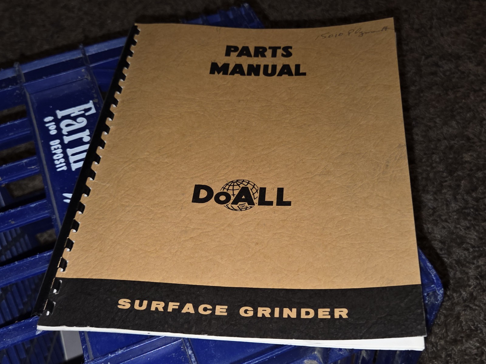 DoALL G-1 Surface Grinder Parts Manual ORIGINAL BOOK Machinist Tools ESTATE FIND
