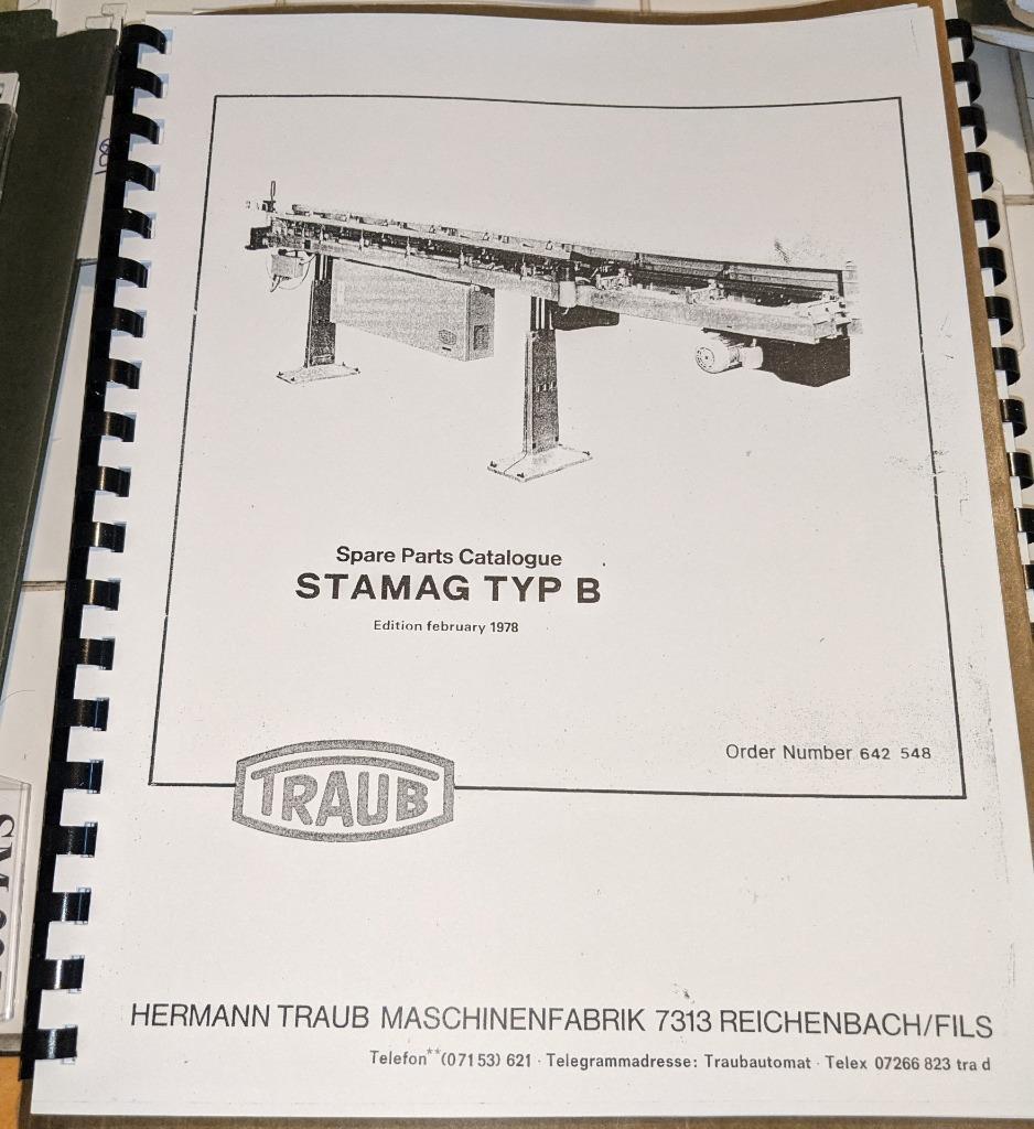 Traub Stamag Type B Parts Manual (Feb. 1978)