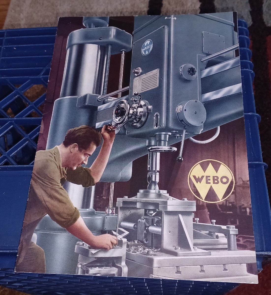 Radial Drilling Machine Tool Catalog WEBO GERMANY Model BR50 BR63 Book MACHINIST