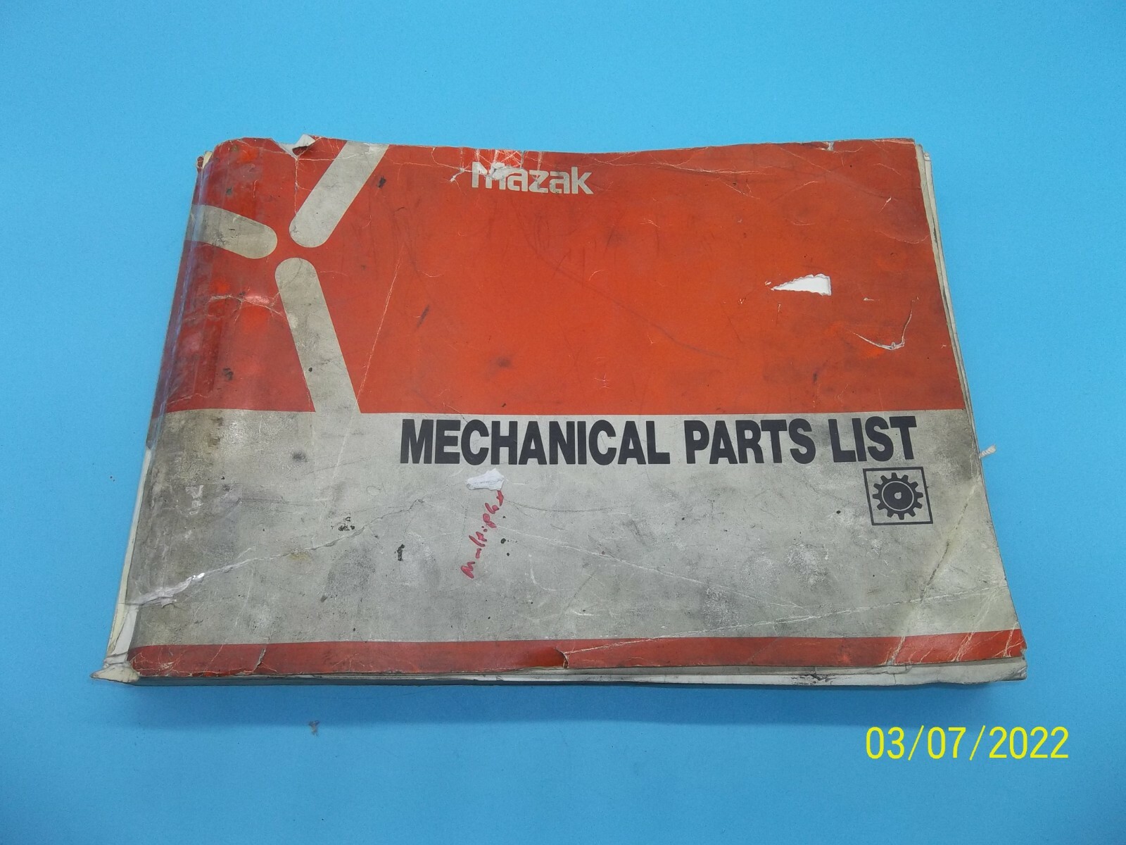 MAZAK MULTIPLEX 620 / 420 CNC LATHE MECHANICAL PARTS LIST H357LA0105E (MS-500)