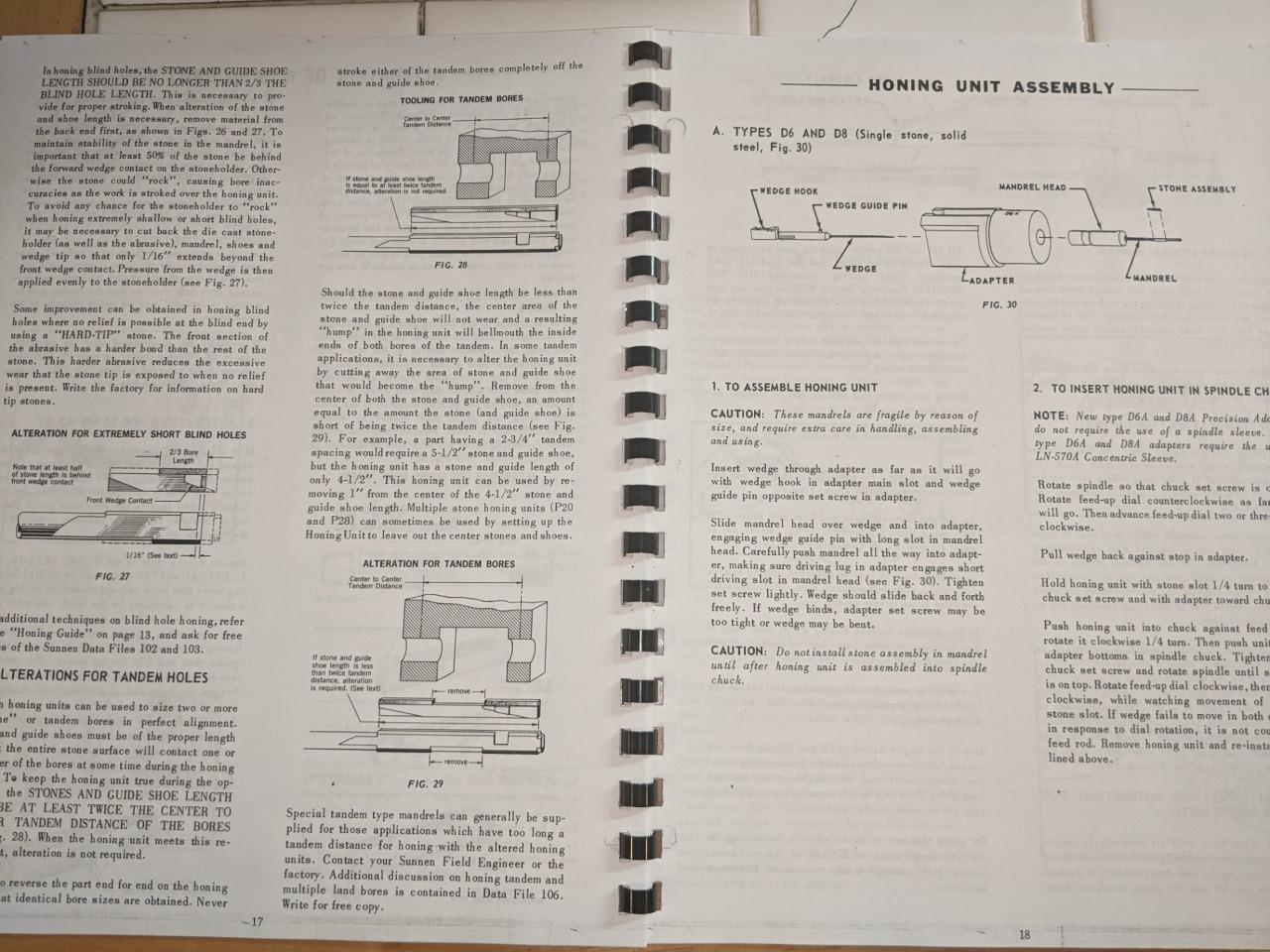 Sunnen MBB-1650 Precision Honing Machine Operation and Maintenance Manual