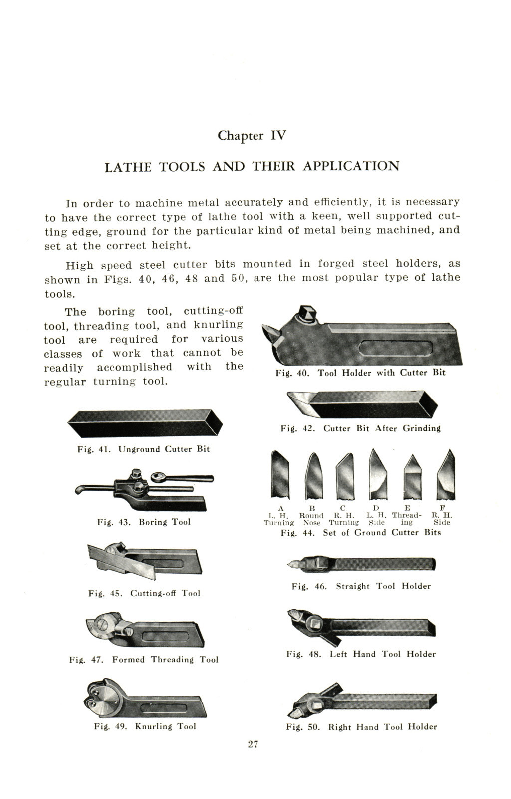 South Bend Lathe Operators Manual for All 1906-1940 year model Lathes #1333