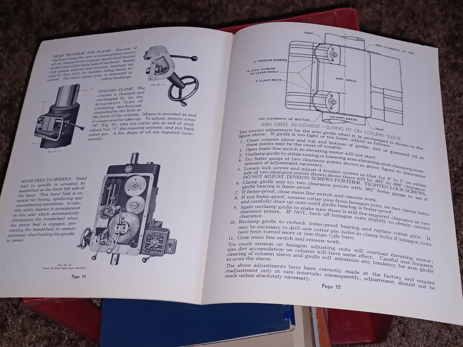 AMERICAN HOLE WIZARD Tool Works BULLETIN 330 Instruction Book LATHE RADIAL DRILL