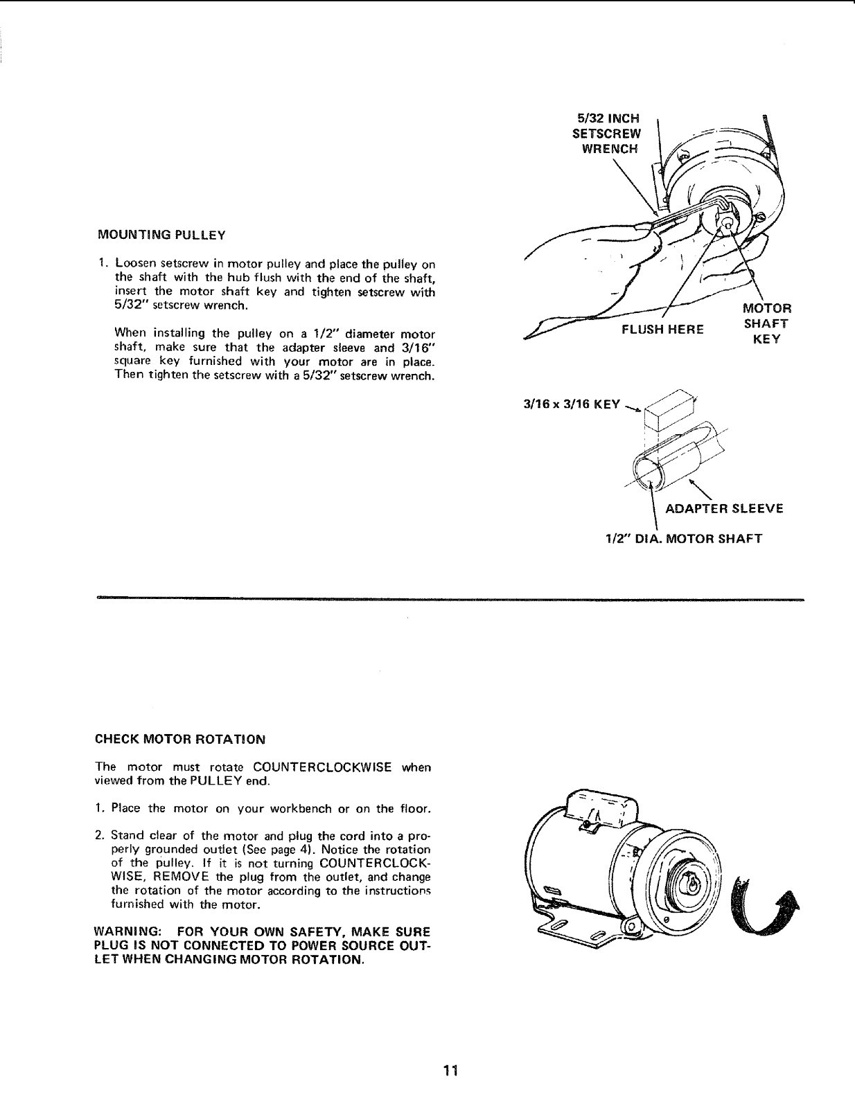 Sears Craftsman 12″ Bandsaw 113.24201 Operating & Parts List Manual *1117