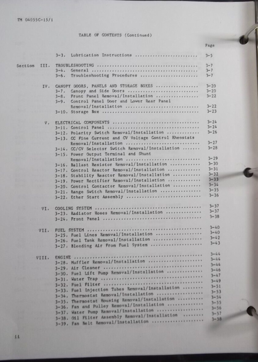 HOBART 123 WELDER PARTS MAINTENANCE OPERATION SERVICE REPAIR WORKSHOP MANUAL