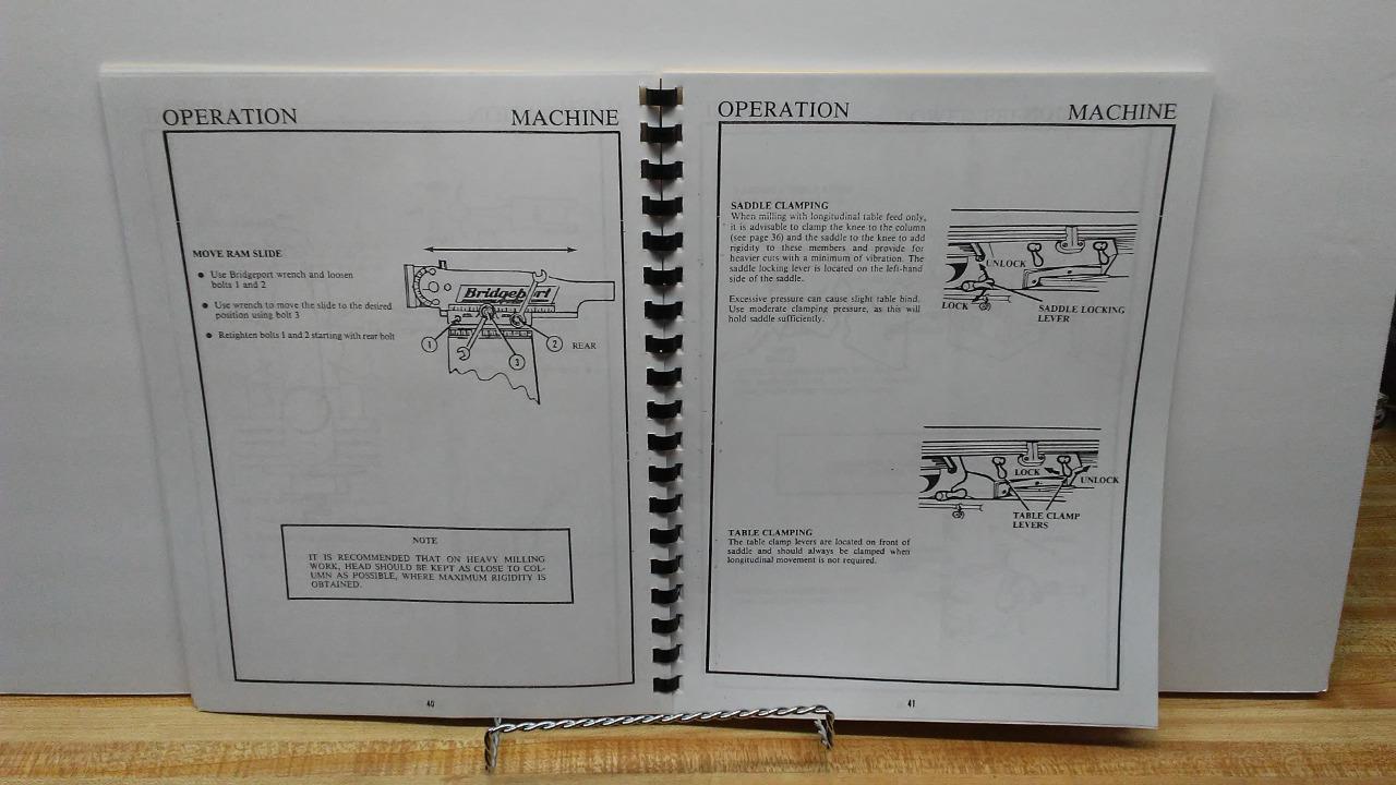 Bridgeport Series I Milling Machine Operation & Maintenance Manual – M-105